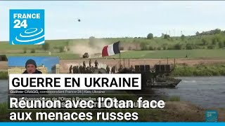 Guerre en Ukraine  réunion avec lOtan face aux menaces russes • FRANCE 24 [upl. by Ivanah]