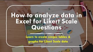 How to analyze data in Excel for Likert Scale Questions  Create graphs for likert scale questions [upl. by Ened]