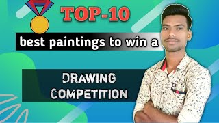 🥇Top10 best painting ideas to win a drawing competition easily🥇drawingcompetition painting [upl. by Kathryne530]