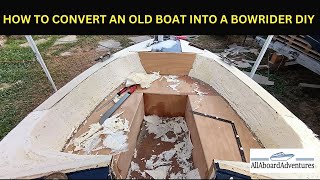 Boat conversion into Bowrider [upl. by Nadaba]