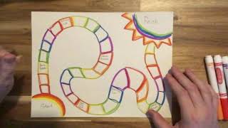 Kids Art Challenge  Invent a Board Game [upl. by Natanoj942]