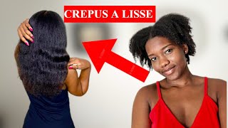 COMMENT LISSER SES CHEVEUX CREPUS FACILEMENT  ROUTINE ENTRETIEN [upl. by Nylirej434]