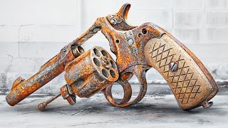 SmithampWesson  Old Rusty Revolver Restoration [upl. by Janos]