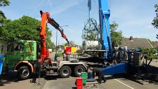 Transport en opbouw Eclipse kermis Heerhugowaard [upl. by Stoffel359]