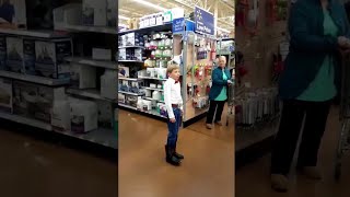 Cowboy Kid Yodeling in Walmart [upl. by Pazit]