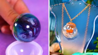 18 Stylish Homemade Jewelry Crafts Using Resin [upl. by Cul942]