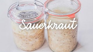 Sauerkraut receta fácil  Chucrut  Col fermentada [upl. by Fullerton410]