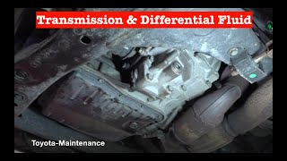 Toyota Camry automatic transmission amp differential fluid change [upl. by Lelith]