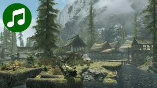 SKYRIM Ambient Music amp Ambience 🎵 Riverwood 10 HOURS Skyrim Soundtrack  OST [upl. by Doykos745]