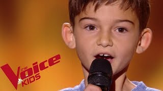 Les Enfoirés  Juste une petite chanson  Mathis  The Voice Kids France 2018  Blind Audition [upl. by Coleman]