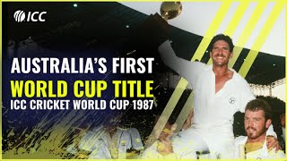 Australia beat England in thrilling final  CWC 1987 [upl. by Tterraj134]