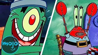 Top 10 Evil Plans By Plankton From SpongeBob Squarepants [upl. by Akcirederf]