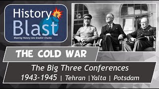 The Big Three Conferences  Tehran Yalta Potsdam  WW2 Ends Cold War Begins [upl. by Halika]