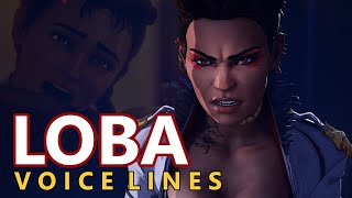 All Loba Voice Lines  Apex Legends [upl. by Kamilah]