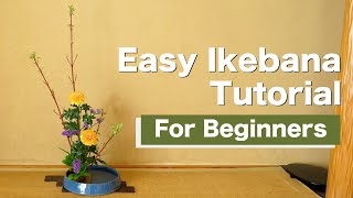 Easy Ikebana For Beginners  Ikebana Lesson  Ikebana Master Rijo [upl. by Yelekalb]