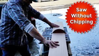 How to Saw Plywood Lauan Without Chipping or Splintering [upl. by Ubana]