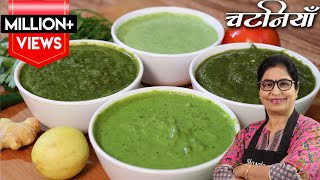 धनिये की 4 चटपटी चटनियाँ बनाओगे तो उंगलिया चाटते रह जाओगे  Quick amp Easy Dhaniya Chutney Recipe [upl. by Ened]