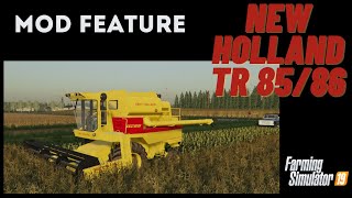 Mod Feature New Holland TR 8586 Combine Harvester  Farming Simulator 19  Old school equipment [upl. by Adnuhs192]