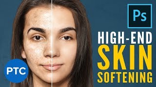 Easily Smooth and Soften Skin In Photoshop  HighEnd Retouching Techniques FREE Action Included [upl. by Maurilia148]