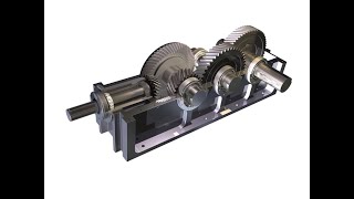 HELICAL REDUCTION GEARBOX DISASSEMBLY [upl. by Elburr406]