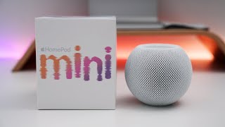 HomePod mini Unboxing Setup and First Look [upl. by Onitnatsnoc]