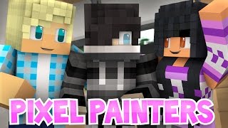 Zane Garroth and Aphmau in Pixel Painters  Roleplay Minigames [upl. by Pergrim106]