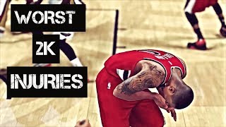 TOP 10 WORST NBA 2K INJURIES OF ALL TIME [upl. by Uzial559]