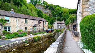 Castleton Village Walk English Countryside 4K [upl. by Ritch]