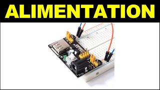 Electronique alimentation breadboard Arduino MB102 POWER SUPPLY MODULE [upl. by Housen]