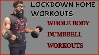 WHOLE BODY DUMBBELL HOME WORKOUT [upl. by Solram]