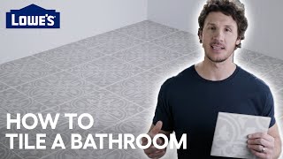 How to Tile A Bathroom Floor [upl. by Adamek]