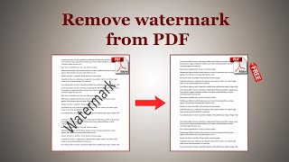 How to remove watermark from any PDF files FREE  100 working  Free PDF Editor  PDF Watermark [upl. by Gimpel]