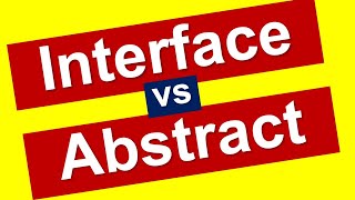 Interface vs abstract class in Java C [upl. by Pascal]