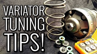 VARIATOR CVT TUNING TIPS HOW TO Make Your Scooter Faster [upl. by Wojak]