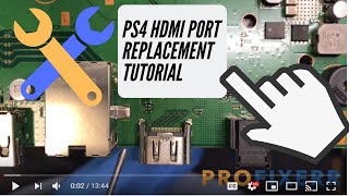 PS4 HDMI Port Replacement Tutorial  Detailed Instructions [upl. by Oicnanev]