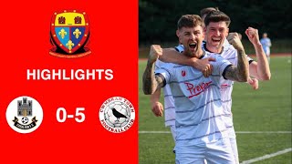 Caerleon 05 Cwmbrân Town  Gwent FA Senior cup  Quarter final highlights [upl. by Nnaeel]