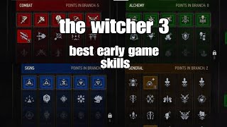 The Witcher 3 Wild hunt  6 best skills you need to get early [upl. by Tenneb363]