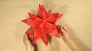 Sterne falten Bascetta Stern basteln  Origami Stern Faltanleitung  DIY Weihnachten [upl. by Niwled]