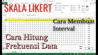 CARA MENGOLAH DATA  SKALA LIKERT  INTERVAL [upl. by Lerrud283]