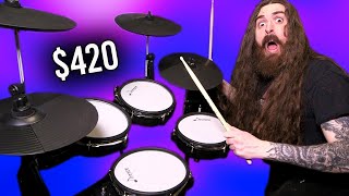 This Electronic Drum Kit is CHEAP [upl. by Lenneuq730]