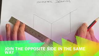 How to Draw an Isometric Cube [upl. by Feltie]