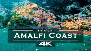 Amalfi Coast Italy 🇮🇹  by drone 4K [upl. by Lehctim848]