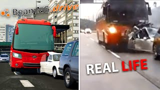 Real Life Accidents In BeamNGdrive [upl. by Ettenyar]